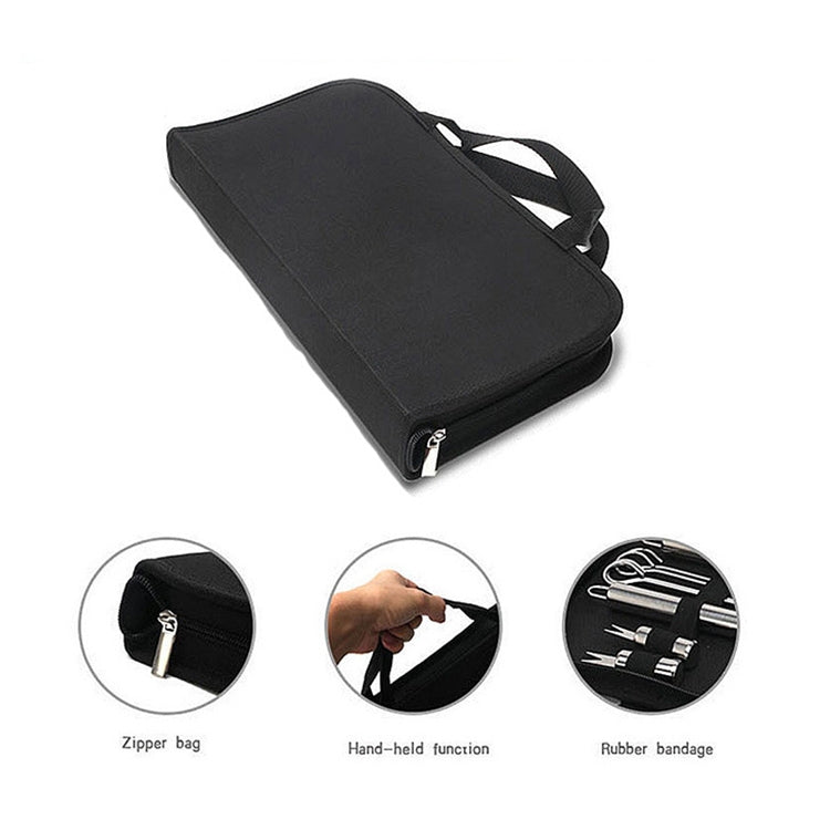 Set di stoviglie da esterno 20 in 1 Set di utensili da picnic per barbecue da campeggio, 20 in 1