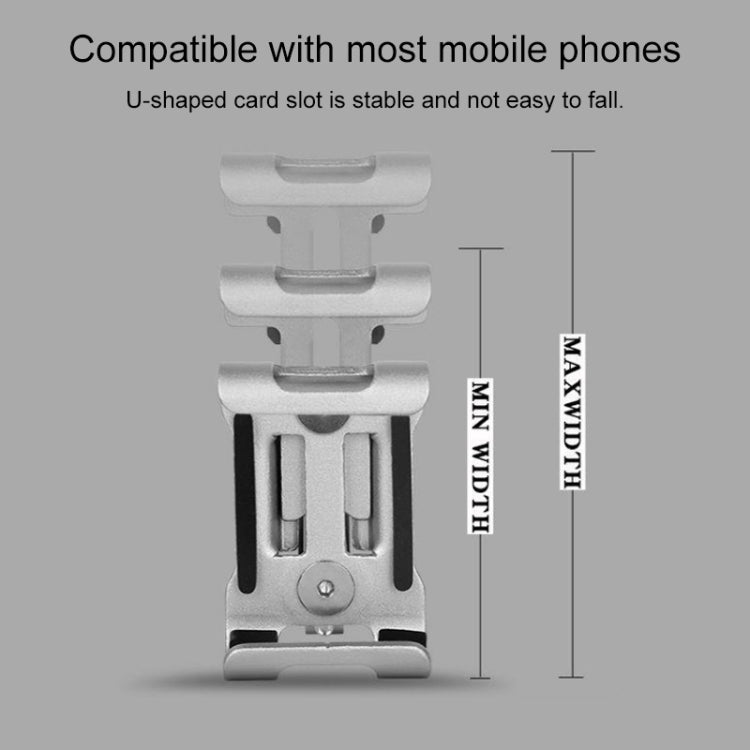 Supporto per telefono cellulare per bicicletta con telaio di fissaggio universale in lega di alluminio non ruotabile
