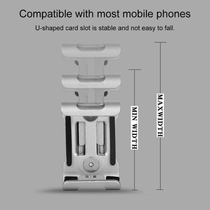 Supporto per telefono cellulare per bicicletta con telaio di fissaggio universale in lega di alluminio non ruotabile