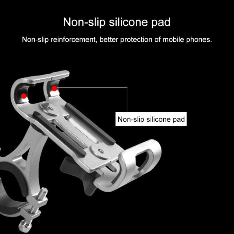Supporto per telefono cellulare per bicicletta con telaio di fissaggio universale in lega di alluminio non ruotabile