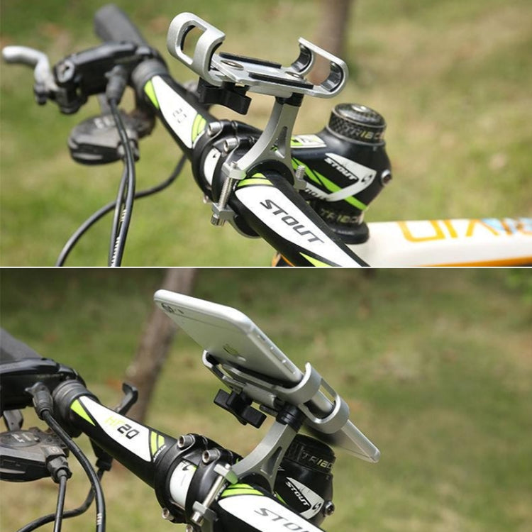 Supporto per telefono cellulare per bicicletta con telaio di fissaggio universale in lega di alluminio non ruotabile