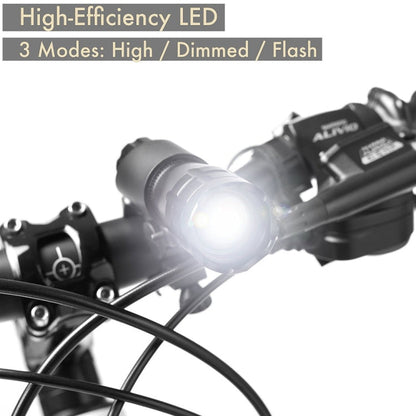 Faro per Mountain Bike 5W Ricaricabile con Zoom - Set di 2 Fari
