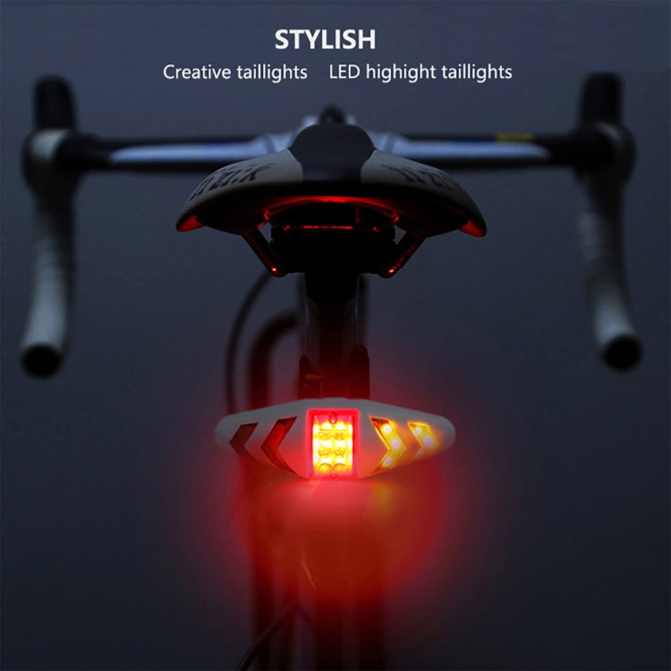Luce posteriore per bicicletta, telecomando wireless intelligente, indicatore di direzione, USB Rechargeable