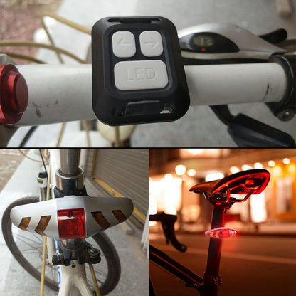 Luce posteriore per bicicletta, telecomando wireless intelligente, indicatore di direzione, USB Rechargeable