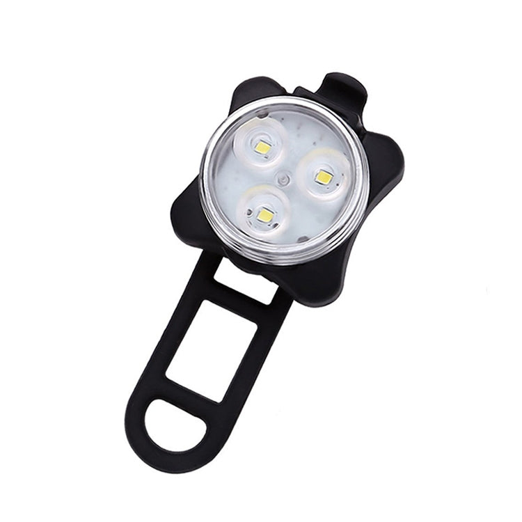 Lampada COB Bead 160LM Luce bianca Ricarica USB Set faro/fanale posteriore per bicicletta impermeabile a quattro velocità, White Light