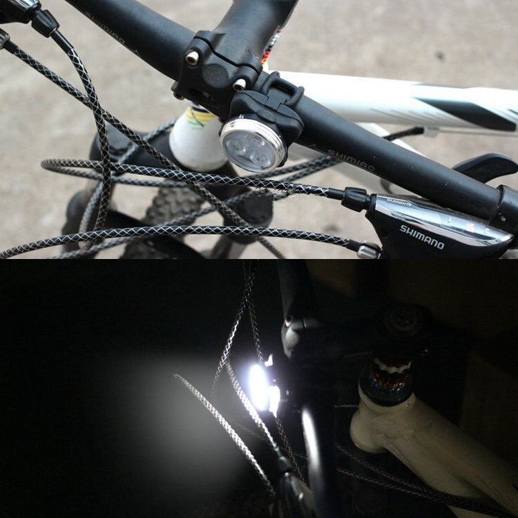 Lampada COB Bead 160LM Luce bianca Ricarica USB Set faro/fanale posteriore per bicicletta impermeabile a quattro velocità, White Light