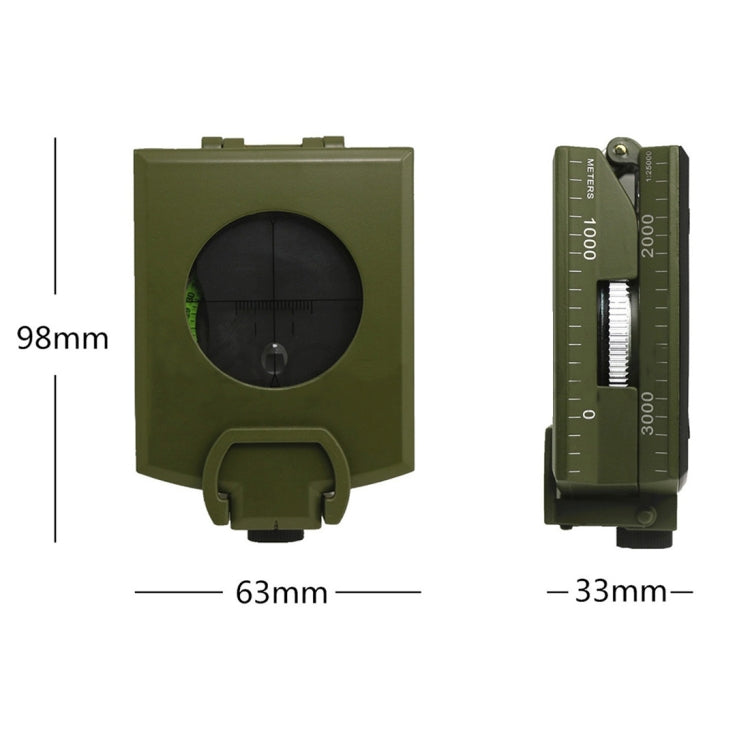 Bussola Prismatica Tascabile GoldGood K4074 per Viaggi Militari con