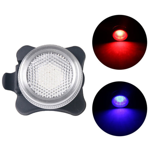 Lampada COB Bead 160LM Ricarica USB Set faro / fanale posteriore impermeabile a quattro velocità per bicicletta, attenuazione luce rossa blu 650MA, Red Blue Light Dimming