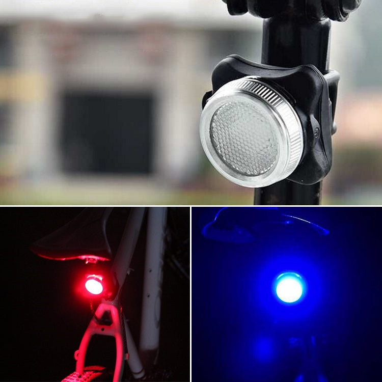 Lampada COB Bead 160LM Ricarica USB Set faro / fanale posteriore impermeabile a quattro velocità per bicicletta, attenuazione luce rossa blu 650MA, Red Blue Light Dimming