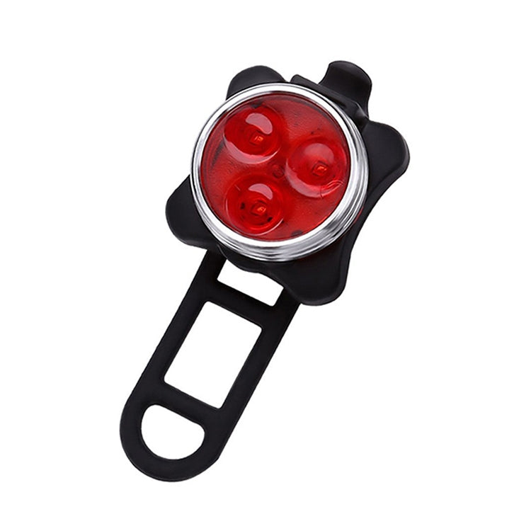 Lampada COB Bead 160LM Ricarica USB Set faro / fanale posteriore impermeabile a quattro velocità per bicicletta, luce rossa 650MA, Red Light