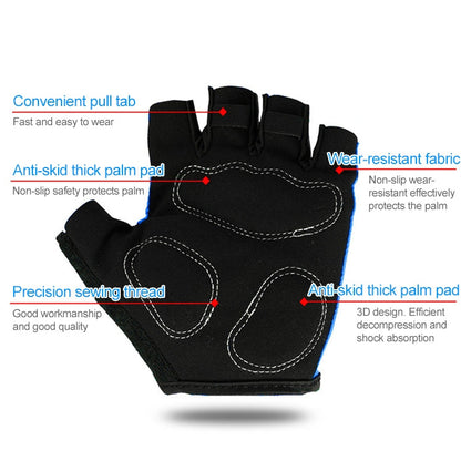 Guanti da Ciclismo Mezze Dita BaseCamp BC-204 in Lycra - Taglia L