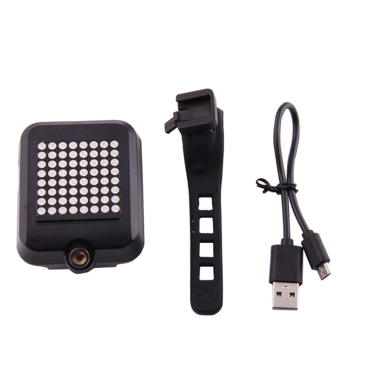controllo-wireless-intelligente-della-bicicletta-indicatore-di-direzione-ricaricabile-tramite-usb-luce-posteriore-per-bici160-luce-freno-con-laser-e-cinturino-di-supporto-aqy-0100 - immagine 6