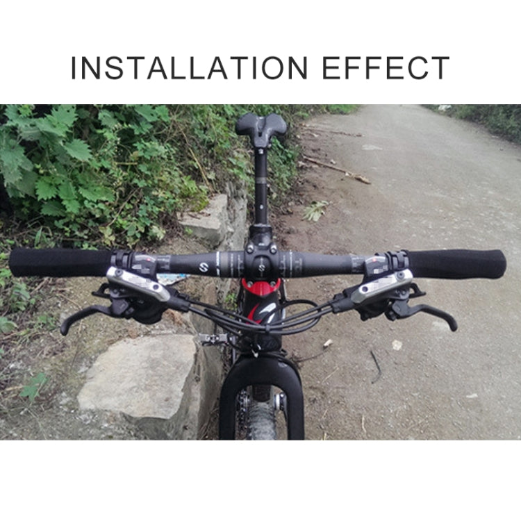 Manubrio dritto per bici da strada interamente in fibra di carbonio TOSEEK, dimensioni: 720 mm (opaco), 720mm