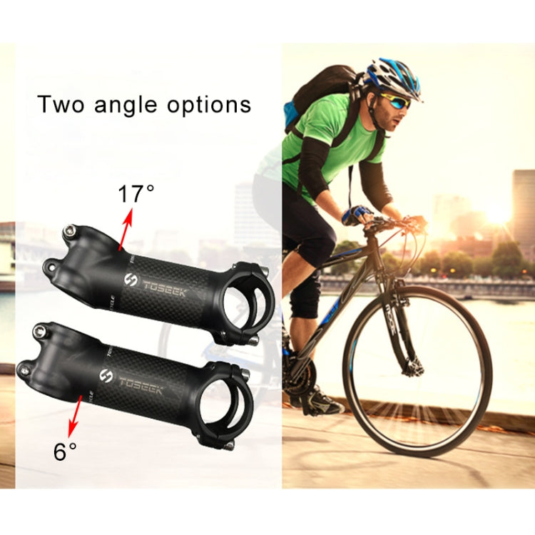 Rubinetto riser per manubrio ultraleggero per mountain bike da strada TOSEEK, dimensioni: 17 gradi, 100 mm (lucido), 17 Degree, 100mm