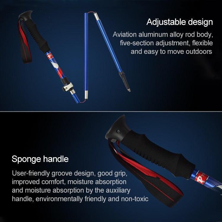 bastoncini-da-trekking-pieghevoli-portatili-in-lega-di-alluminio-a-5-nodi-lunghezza-pieghevole-35-cm-folding-length-35cm-black-folding-length-35cm-green-folding-length-35cm-blue-folding-length-35cm-red - immagine 6