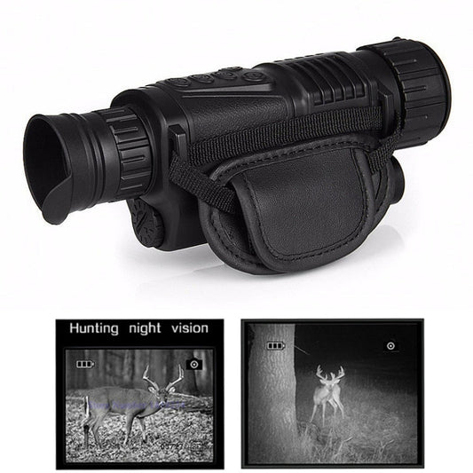Telescopio monoculare digitale professionale con ricarica USB per visione notturna a infrarossi, P1-0540 Monocular Telescope