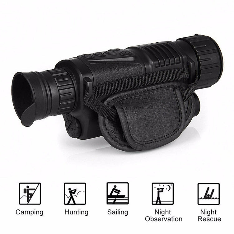 Telescopio monoculare digitale professionale con ricarica USB per visione notturna a infrarossi, P1-0540 Monocular Telescope