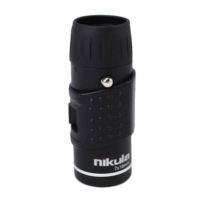 Telescopio tascabile monoculare monoculare con zoom a doppio fuoco ad alta definizione portatile professionale High Times Nikula 7 * 18, 7x18