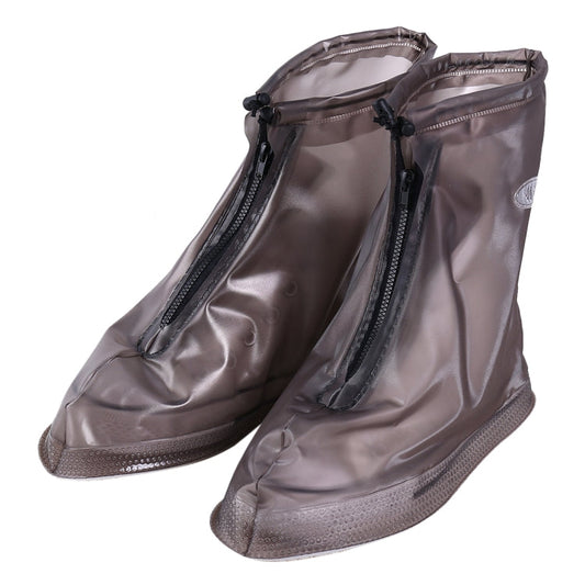 copriscarpe-con-suola-spessa-impermeabile-antiscivolo-in-pvc-moda-taglia-l-size-l - immagine 1