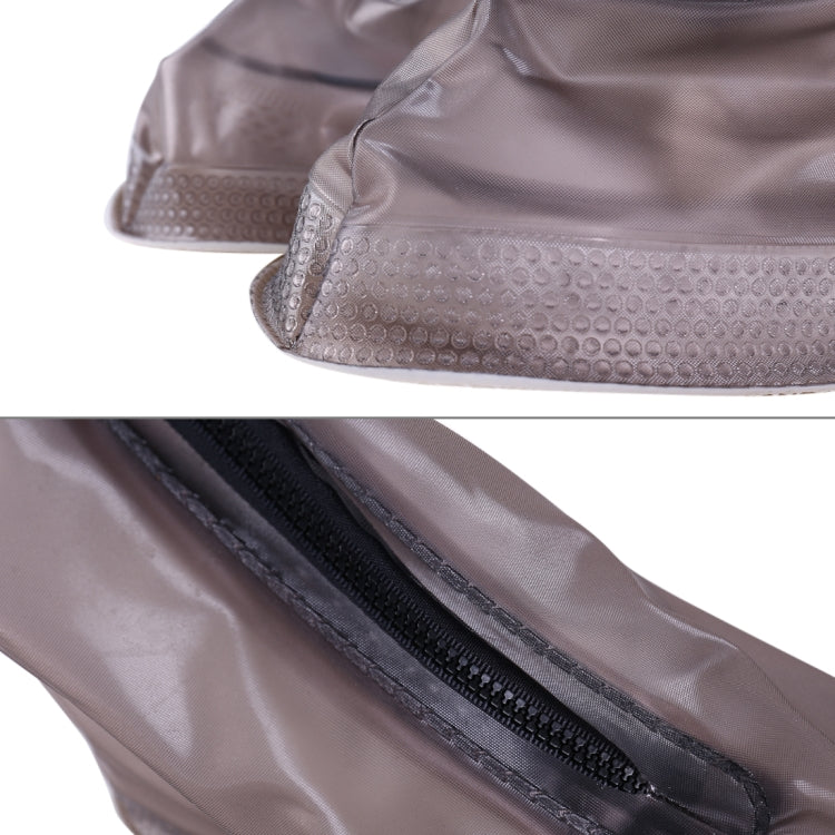 copriscarpe-con-suola-spessa-impermeabile-antiscivolo-in-pvc-moda-taglia-xl-size-xl - immagine 4