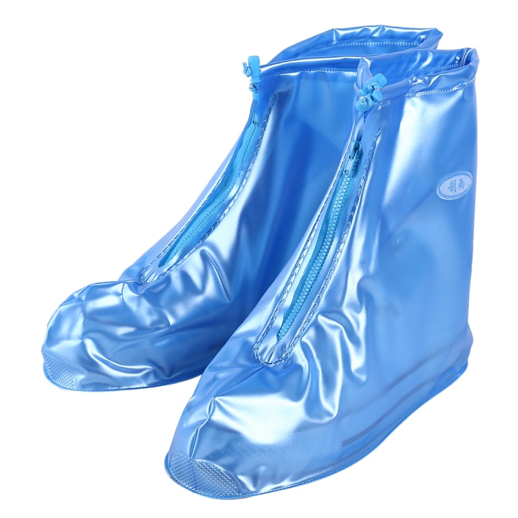 copriscarpe-con-suola-spessa-impermeabile-antiscivolo-in-pvc-moda-taglia-xl-size-xl - immagine 8