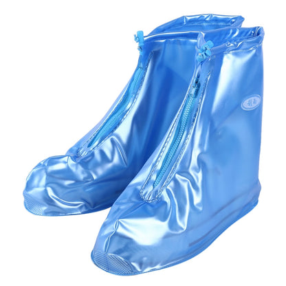copriscarpe-con-suola-spessa-impermeabile-antiscivolo-in-pvc-moda-taglia-xl-size-xl - immagine 8