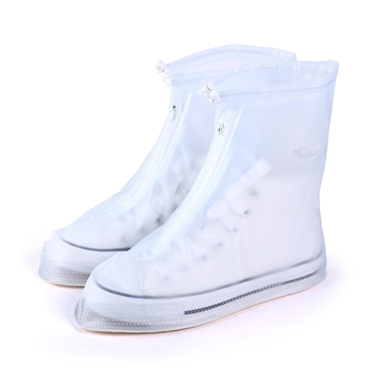 copriscarpe-con-suola-spessa-impermeabile-antiscivolo-in-pvc-moda-taglia-xl-size-xl - immagine 9