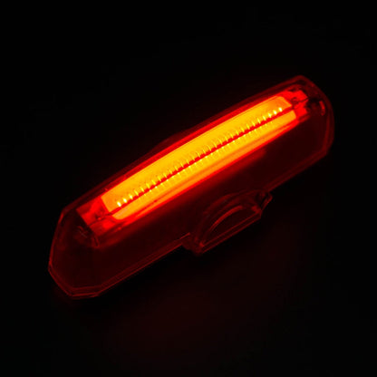 Fanale Posteriore Ricaricabile USB Rosso per Mountain Bike - Luce