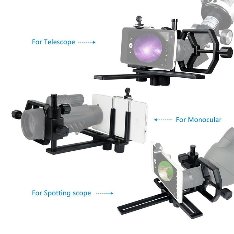 Supporto fotografico con telescopio Datyson 5P0010L, standard + 2 supporti per telefono, Standard + 2 Phone Holder