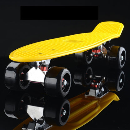 Skateboard a quattro ruote con inclinazione singola per monopattino a piastra a pesce brillante con ruota da 72 mm