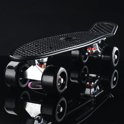 Skateboard a quattro ruote con inclinazione singola per monopattino a piastra a pesce brillante con ruota da 72 mm