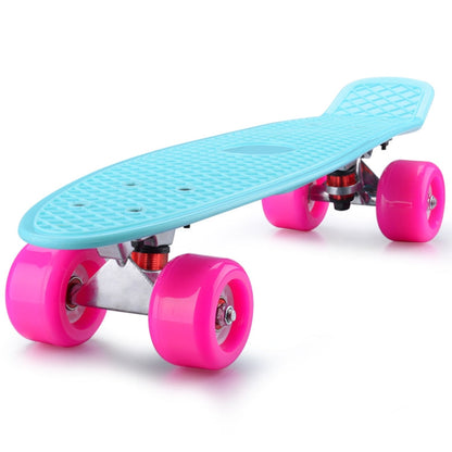 Skateboard a quattro ruote con inclinazione singola per monopattino a piastra a pesce brillante con ruota da 72 mm