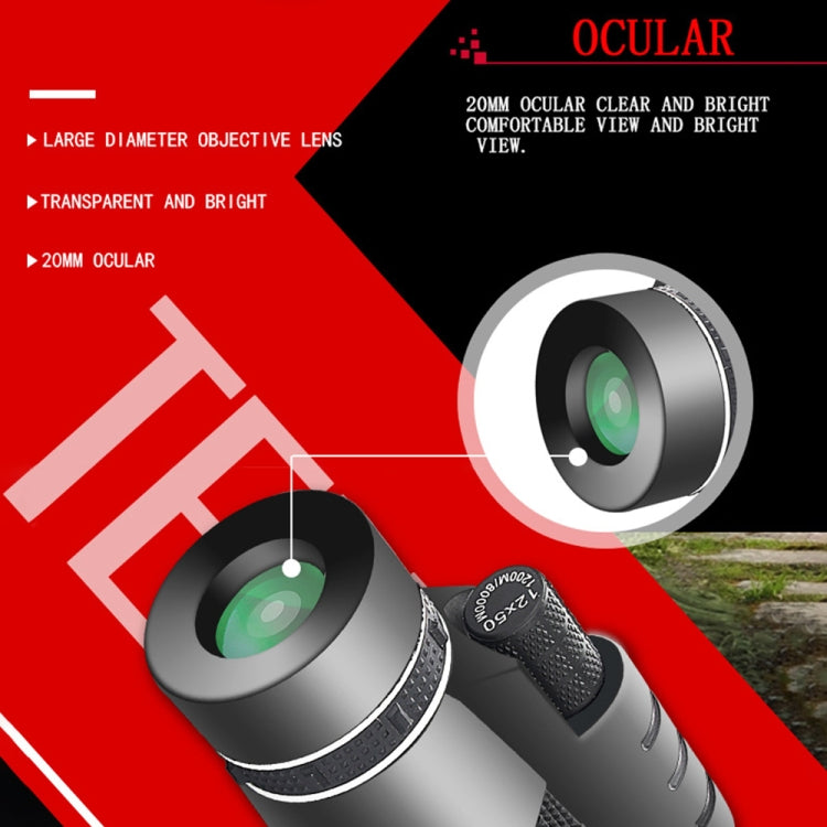 Telescopio monoculare per visione notturna professionale Moge 12x50 HD, Moge 12x50