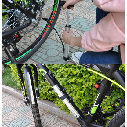 HONOR MP3128 Mini pompa d'aria portatile per cilindro gonfiabile in lega di alluminio per bicicletta, MP3128