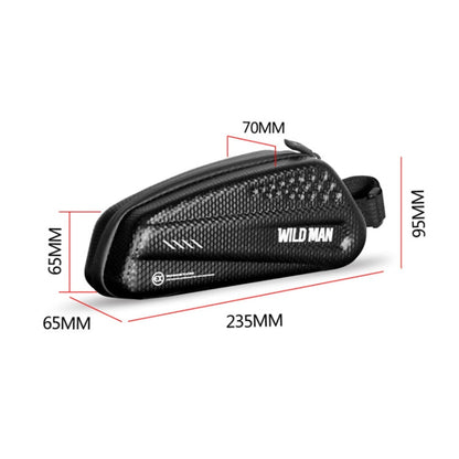 WILD MAN EX Borsa anteriore impermeabile Set di telefoni cellulari MTB Borsa a tubo per bicicletta Accessori per l'equitazione, EX