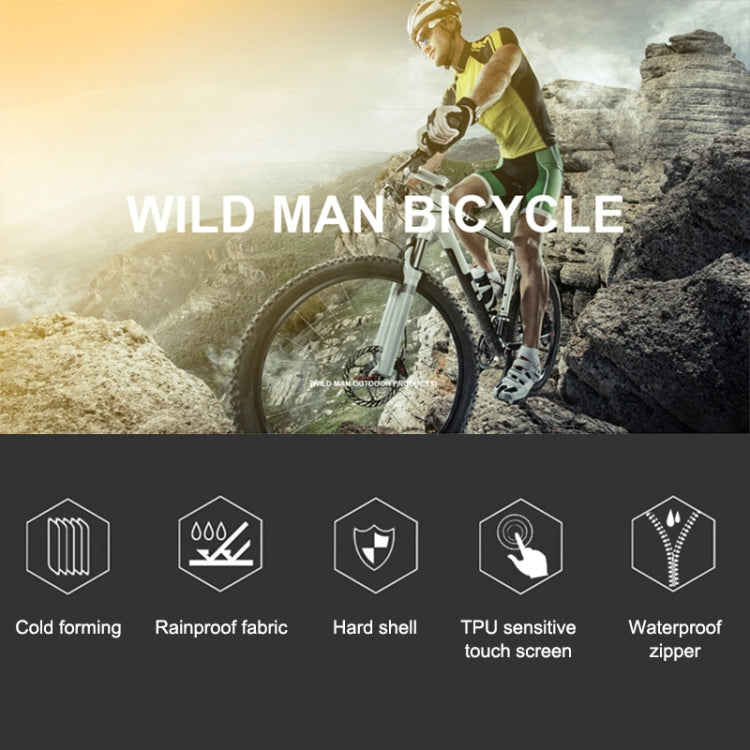WILD MAN E1 Borsa anteriore impermeabile Set di telefoni cellulari MTB Borsa per tubo per bicicletta Accessori per l'equitazione, E1 (Red), E1 (Black)