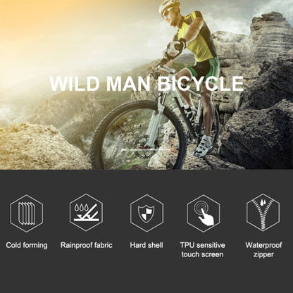 WILD MAN E1 Borsa anteriore impermeabile Set di telefoni cellulari MTB Borsa per tubo per bicicletta Accessori per l'equitazione, E1 (Red), E1 (Black)