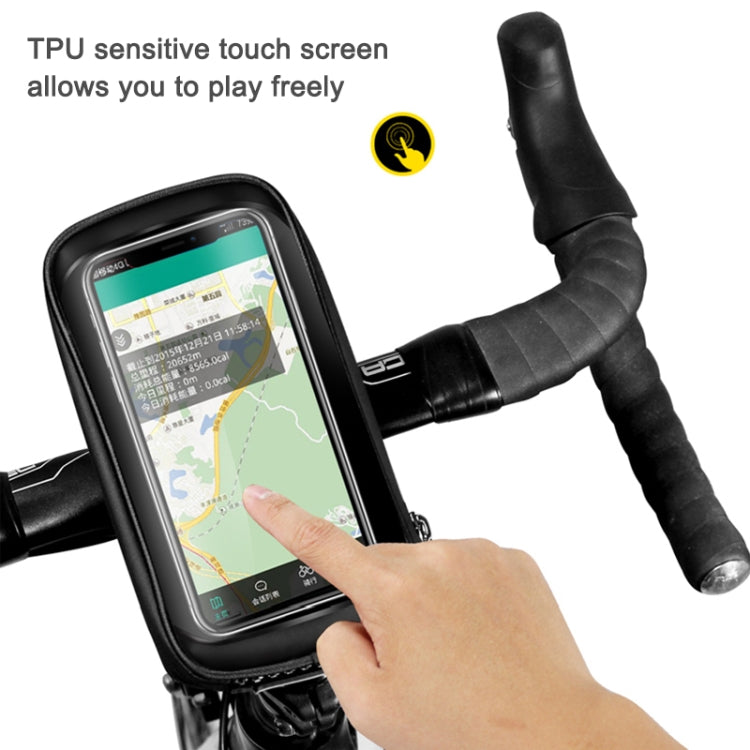 WILD MAN E1 Borsa anteriore impermeabile Set di telefoni cellulari MTB Borsa per tubo per bicicletta Accessori per l'equitazione, E1 (Red), E1 (Black)