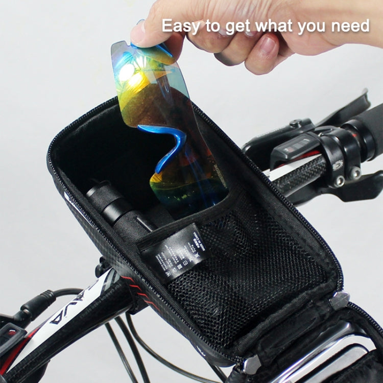 WILD MAN E1 Borsa anteriore impermeabile Set di telefoni cellulari MTB Borsa per tubo per bicicletta Accessori per l'equitazione, E1 (Red), E1 (Black)