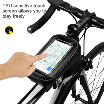 WILD MAN E2 Borsa anteriore impermeabile Set di telefoni cellulari MTB Borsa per tubo per bicicletta Accessori per l'equitazione, E2 (Red), E2 (Black)
