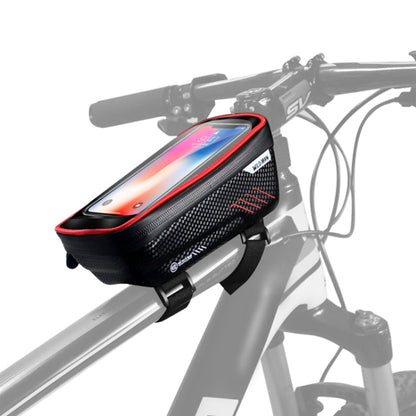 WILD MAN E2 Borsa anteriore impermeabile Set di telefoni cellulari MTB Borsa per tubo per bicicletta Accessori per l'equitazione, E2 (Red), E2 (Black)