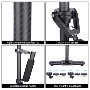 Stabilizzatore Portatile in Fibra di Carbonio PULUZ (38,5-61 cm) per Video e Fotografia