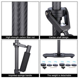 Stabilizzatore Portatile in Fibra di Carbonio PULUZ (38,5-61 cm) per Video e Fotografia