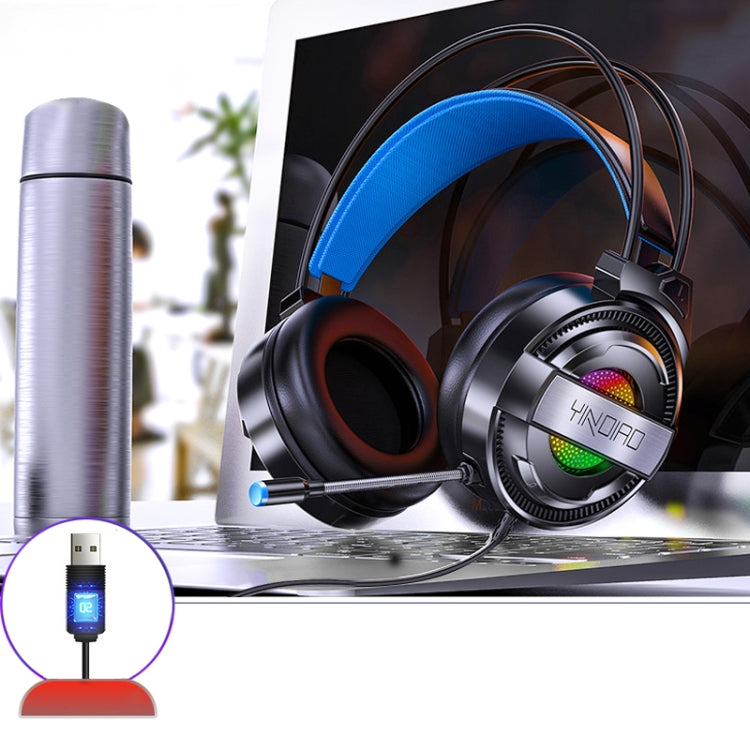 cuffie-da-gioco-e-sport-cablate-usb-yindiao-q3-con-microfono-e-luce-rgb-lunghezza-cavo-167-m-usb - immagine 2