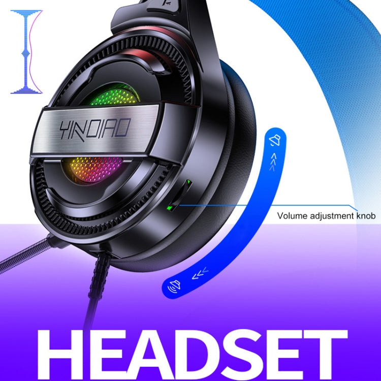 cuffie-da-gioco-e-sport-cablate-usb-yindiao-q3-con-microfono-e-luce-rgb-lunghezza-cavo-167-m-usb - immagine 5