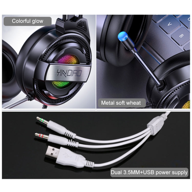 cuffie-da-gioco-e-sport-cablate-usb-yindiao-q3-con-microfono-e-luce-rgb-lunghezza-cavo-167-m-usb - immagine 9