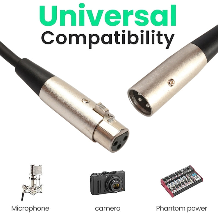 cavo-audio-per-microfono-schermato-mic-da-5-m-a-3-pin-xlr-maschio-a-xlr-femmina-length-5m - immagine 5