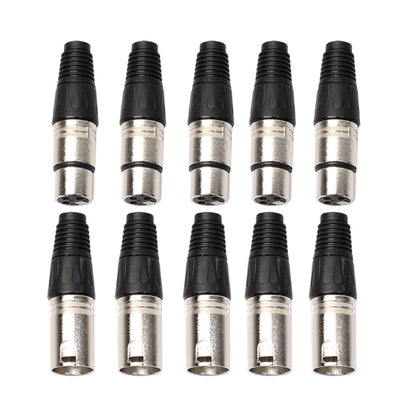 connettori-xlr-a-3-pin-maschio-e-femmina-per-microfono-5-paia - immagine 1