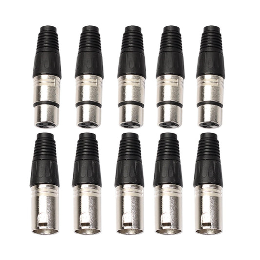 connettori-xlr-a-3-pin-maschio-e-femmina-per-microfono-5-paia - immagine 1