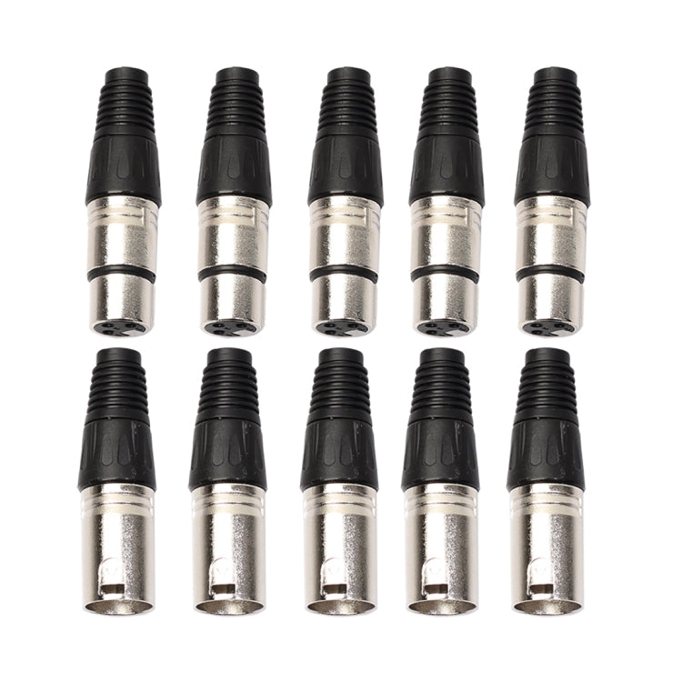 connettori-xlr-a-3-pin-maschio-e-femmina-per-microfono-5-paia - immagine 2